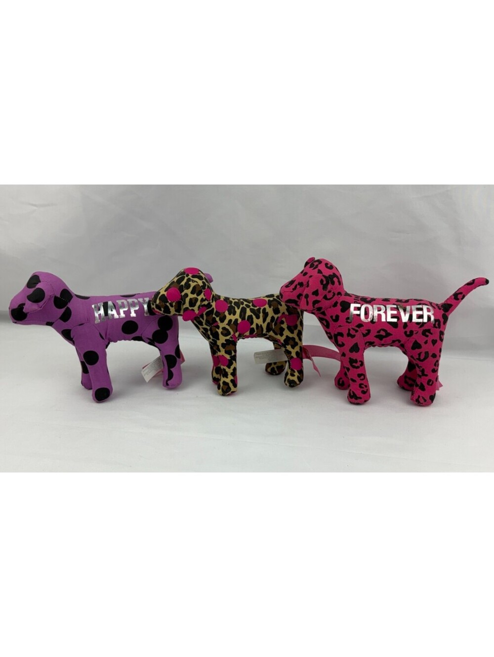 Victoria's Secret PINK Set of 3 6" Plush Dogs